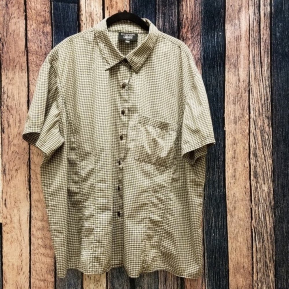 Gingham Button Down Collared Shirt